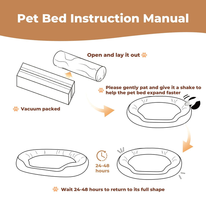 Eastgate Stores Luxury Pet Bed   Soft Plush Dog & Cat Bed | Washable