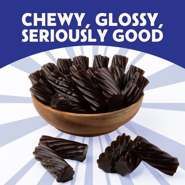 Snackathon Australian Licorice Candy, Natural Black Twists